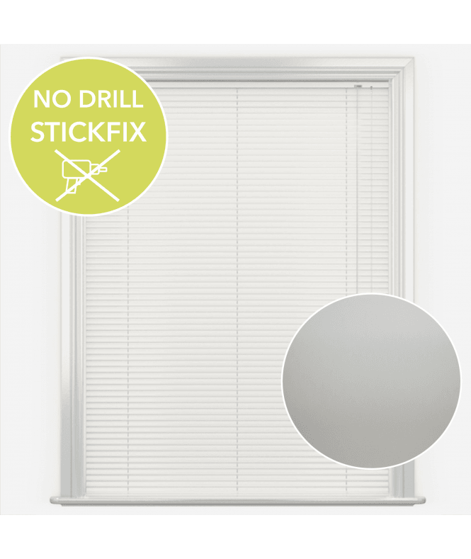 New Edge Blinds San Francisco No Drill Self Adhesive Stick Fix Vela Made to Measure Aluminium Venetian Blinds 25mm Slats