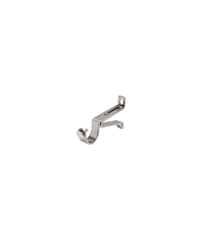 New Edge Blinds Satin Silver Adjustable Metal Curtain Support A Frame Bracket (28mm)