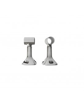 Satin Silver  Baypole Metal Curtain Support Bracket (28mm)