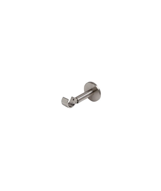 New Edge Blinds Satin Silver IDC Metal Curtain Pole Support Bracket (35mm)