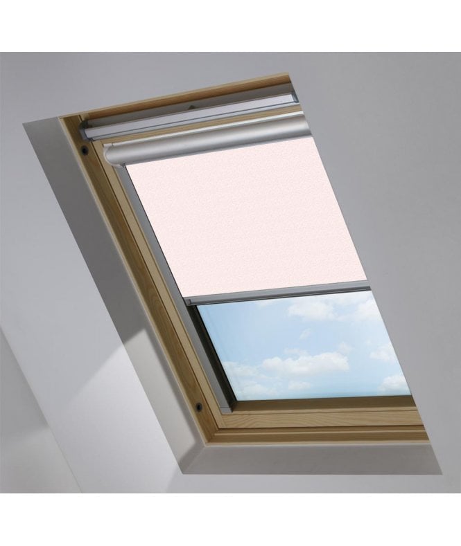 New Edge Blinds Scattered Spots Pink Blackout Skylight Blind for RoofLITE® Roof Windows