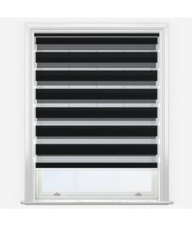 Seasons Black Dimout Day & Night Roller Blind