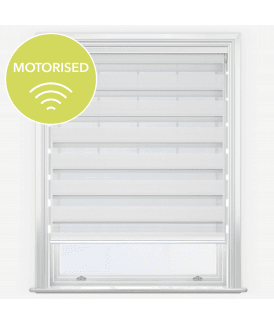 Seasons Ice Motorised Dimout Day & Night Roller Blind
