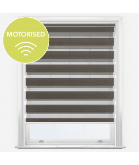 Seasons Mink Motorised Dimout Day & Night Roller Blind