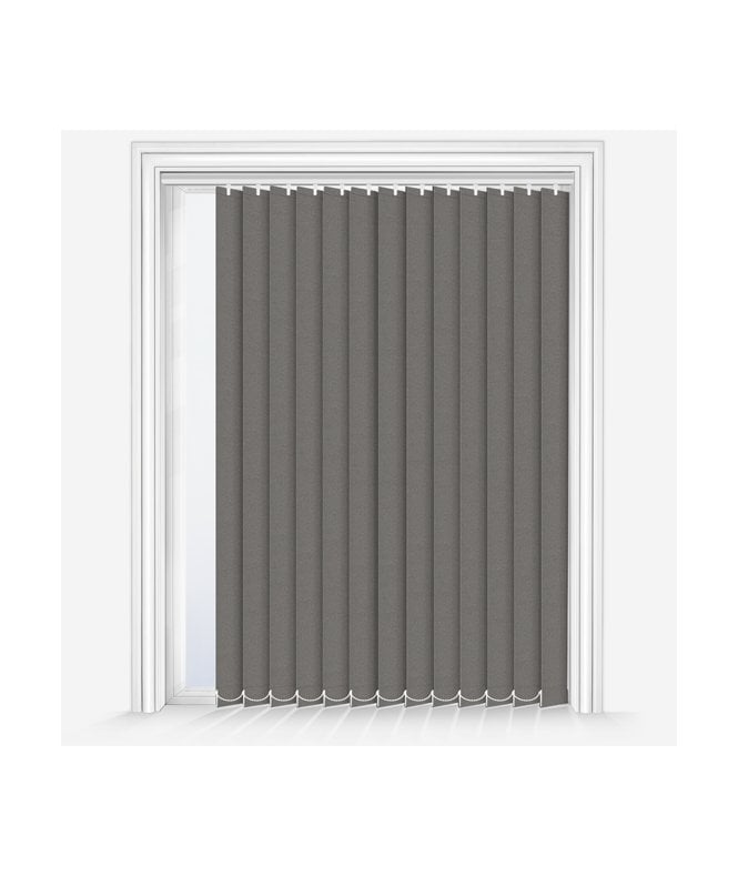 New Edge Blinds Shima Zinc Custom Made Blackout Vertical Blind