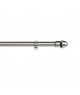 Silver 13mm Extendable Metal Curtain Cafe Rods