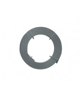 Silver Coiled Streamline PVC Curtain Track