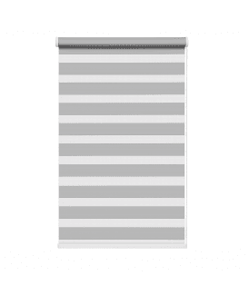 Silver Day & Night Zebra Roller Blind (165cm drop)