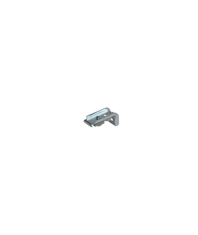 New Edge Blinds Silver Fineline Curtain Track Top / Face Fix Wall Brackets 4 Pack