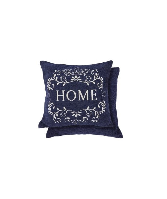 New Edge Blinds Simply Home Collection Chenille Cushion Cover in Navy