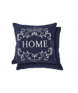 Simply Home Collection Chenille Cushion Cover in Navy