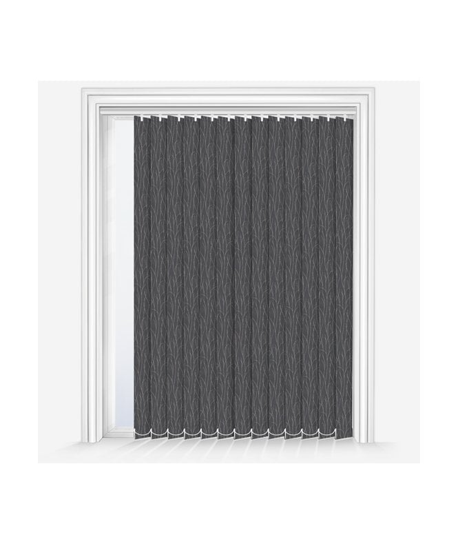 New Edge Blinds Sio Charcoal Custom Made Dimout Vertical Blind