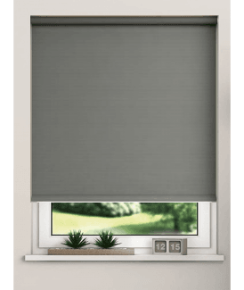 Slate Grey Blackout Roller Blind (170cm Drop)