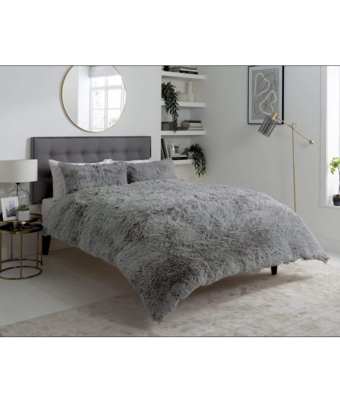 New Edge Blinds Snuggle & Cuddle Duvet Set in Silver