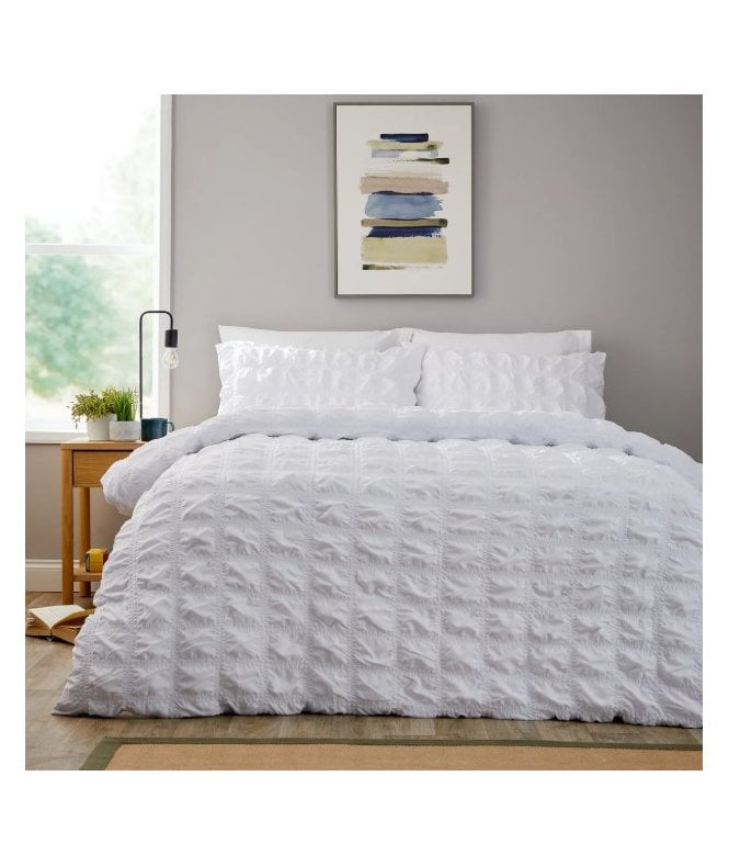 New Edge Blinds Soho Duvet Set in White