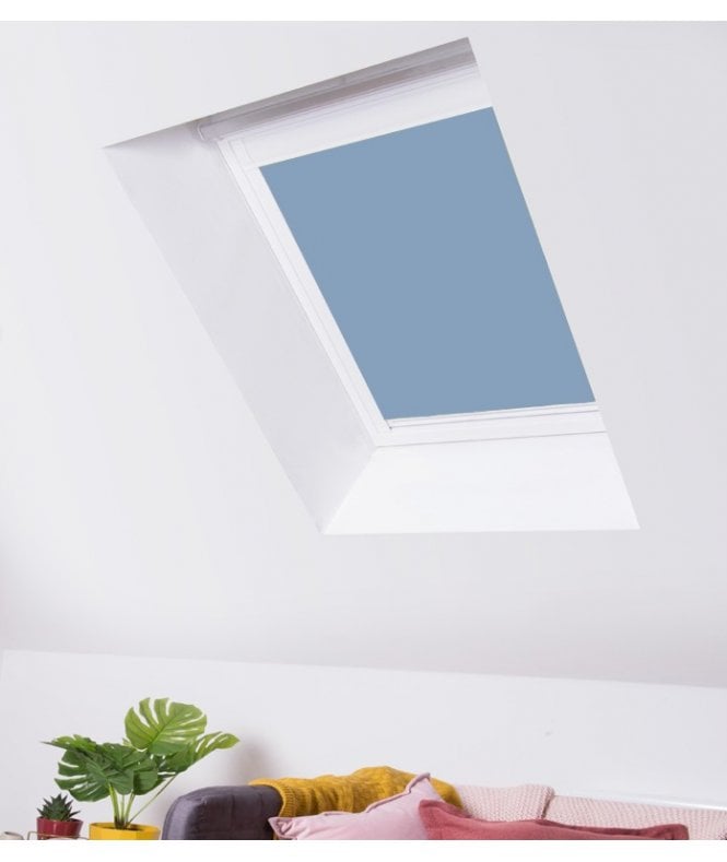New Edge Blinds Sporty Blue Blackout Skylight Blind for VELUX® Roof Windows (G Codes)