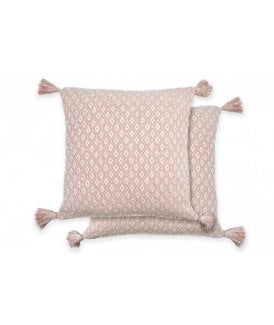 Stockholm Collection Recycled Cotton Cushion Cover in Blush Pink