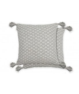 Stockholm Collection Recycled Cotton Cushion Cover in Silver