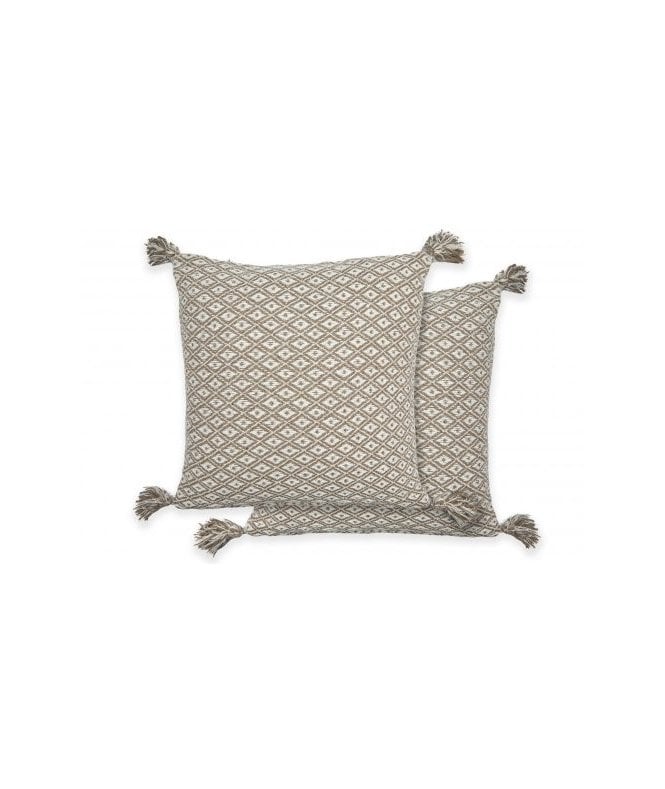 New Edge Blinds Stockholm Collection Recycled Cotton Cushion Cover in Taupe