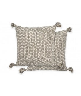 Stockholm Collection Recycled Cotton Cushion Cover in Taupe