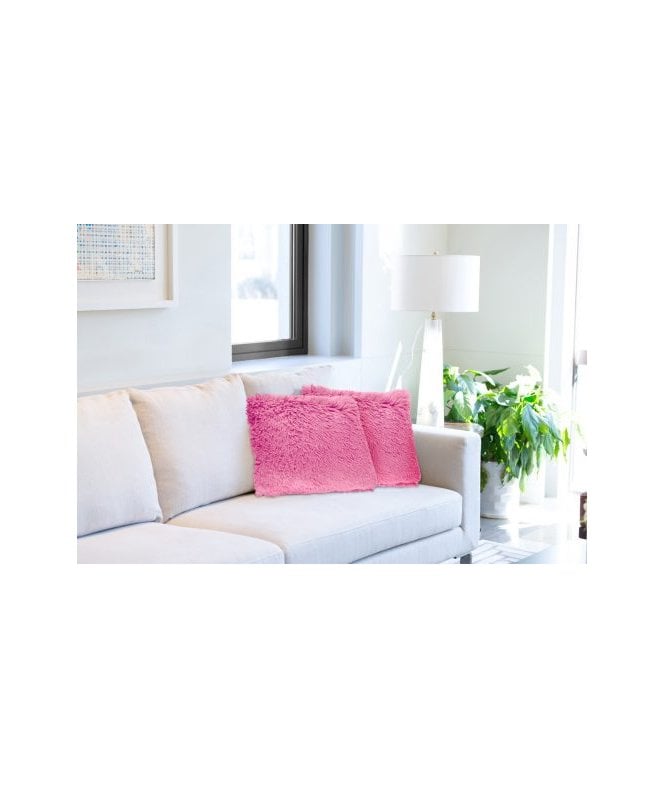 New Edge Blinds Teddy Collection Super Soft Cushion Cover in Blush Pink