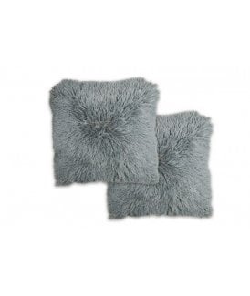 Teddy Collection Super Soft Cushion Cover in Silver