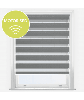 Texture Platinum Motorised Dimout Day & Night Roller Blind