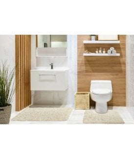 Tumble Twist Collection Pure Cotton 2pc Bath set in Cream