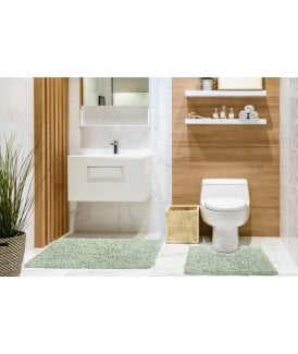 Tumble Twist Collection Pure Cotton 2pc Bath set in Green