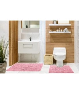 Tumble Twist Collection Pure Cotton 2pc Bath set in Pink