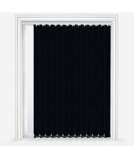 Unilux Black Custom Made Blackout Vertical Blind