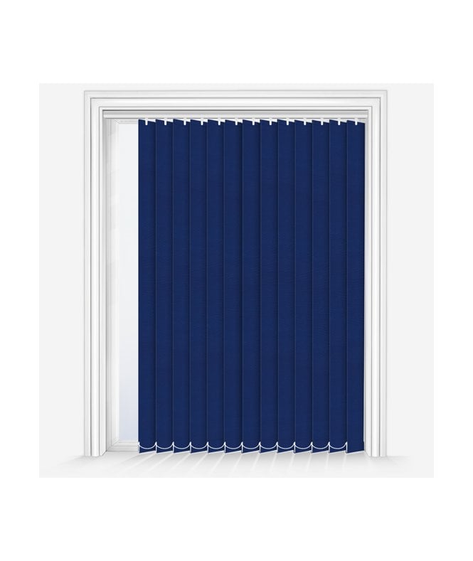 New Edge Blinds Unilux Royal Blue Custom Made Blackout Vertical Blind