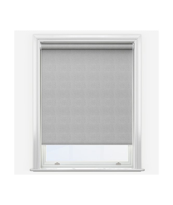 New Edge Blinds United Glitz Grey Made to Measure Blackout Roller Blind