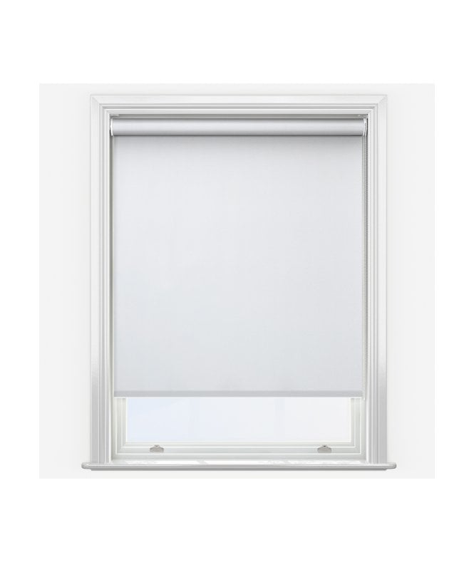 New Edge Blinds United Glitz White Made to Measure Blackout Roller Blind