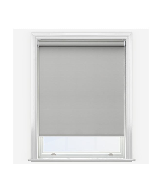 New Edge Blinds United Luxor Grey Made to Measure Blackout Roller Blind