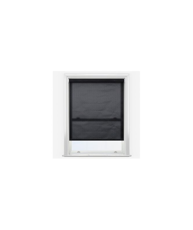 New Edge Blinds United Whiston Black Made to Measure Dimout Roller Blind