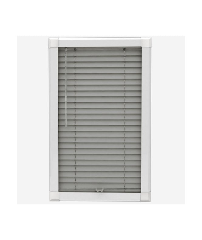 New Edge Blinds Whitby Grey Wooden Venetian Perfect Fit Blinds
