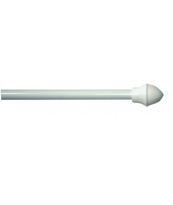 New Edge Blinds White 13mm Extendable Metal Curtain Cafe Rods