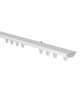 White Aluminium Hidden Ceiling Fix Curtain Track