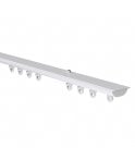 White Aluminium Hidden Ceiling Fix Curtain Track