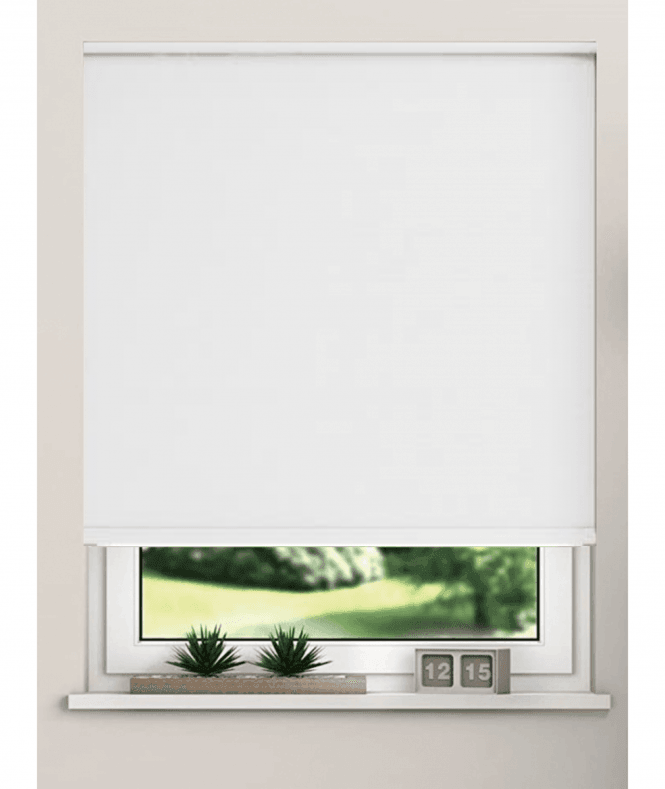New Edge Blinds White Blackout Roller Blind (170cm Drop)
