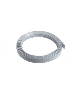 White Coiled Streamline PVC Curtain Track