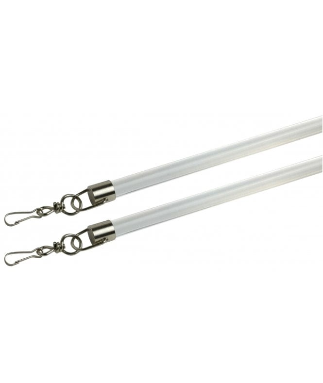 New Edge Blinds White Curtain Draw Rod (Pack of 2)