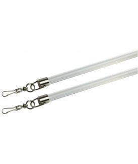 White Curtain Draw Rod (Pack of 2)