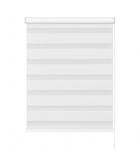 White Day & Night Zebra Roller Blind (165cm drop)