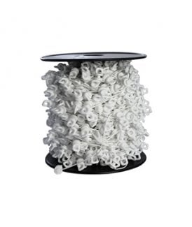 White Hidden Curtain Track Perfect Pleat Gliders 60mm