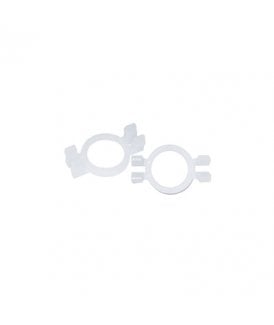 White Hidden Curtain Track Resistance Clips