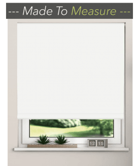 White Made to Measure Blackout Blind