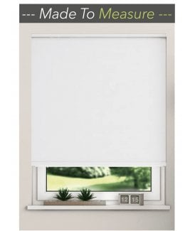 White Made to Measure Blackout Blind