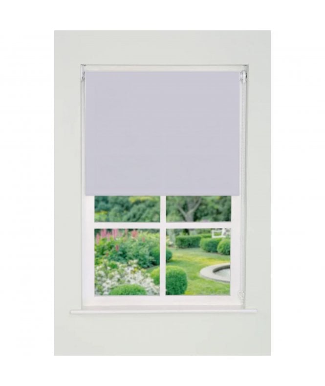 New Edge Blinds White Plain Straight Edge Daylight Roller Blind (165cm Drop)
